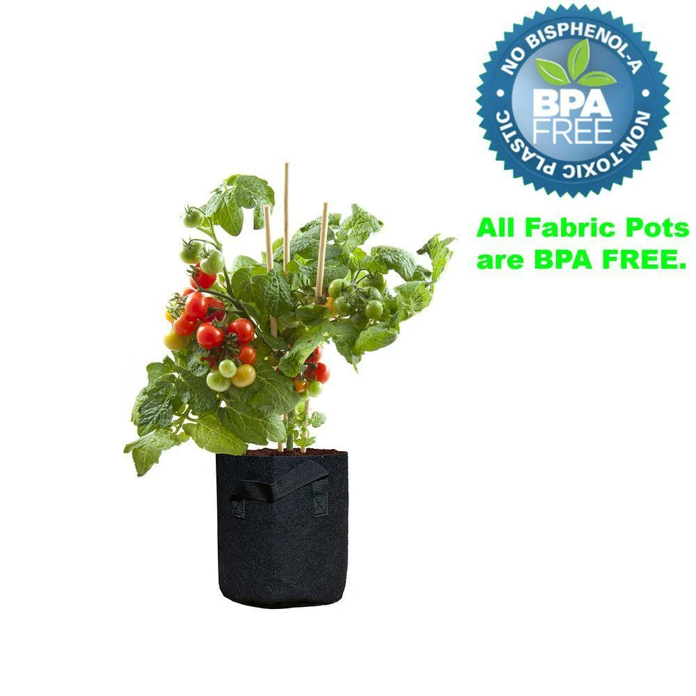 Viagrow 1 Gal. Breathable Fabric Root Aeration Polypropylene Pot with Handles (10-Pack) 12 Viagrow 1 Gal. Breathable Fabric Root Aeration Polypropylene Pot with Handles (10-Pack) - Image 10