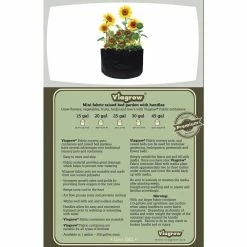 Viagrow 45 Gal. Plastic Mini Raised Garden Bed with Handles (2-Pack) -VAN ZYVERDEN shop black viagrow grow bags v45gapot 2 40 1000