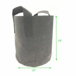 Viagrow 7 Gal. Breathable Fabric Root Aeration Pot with Handles (5-Pack) -VAN ZYVERDEN shop black viagrow grow bags v7gapot 5 a0 1000