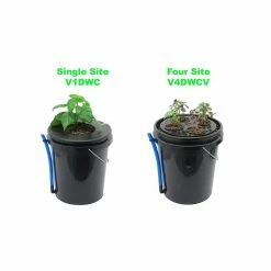 Viagrow Hydroponic Deep Water Culture Vegetative System (4-Site) -VAN ZYVERDEN shop black viagrow hydroponic systems v4dwcv 4f 1000