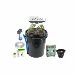 Viagrow Hydroponic 4-Plant Site Deep Water Culture System with 65-Watt LED Grow Light