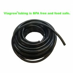 Viagrow 100 ft. 30 m, 1/2 in. I.D-5/8 in. Vinyl Multi-Purpose BPA Free Food Grade Soft Irrigation Tubing -VAN ZYVERDEN shop black viagrow hydroponic systems v708265 a0 1000