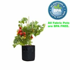 Viagrow 10 Gal. Fabric Pots with 17 in. Saucers (10-Pack) -VAN ZYVERDEN shop black viagrow net pots v10gapot 10kit 66 1000