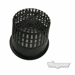 Viagrow 4 in. Black Round Cup with Slotted Black Plastic Mesh Net Pot (50-pack) 9 Viagrow 4 in. Black Round Cup with Slotted Black Plastic Mesh Net Pot (50-pack) -VAN ZYVERDEN shop black viagrow net pots v375net 50 40 1000