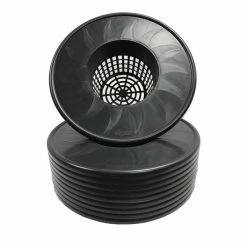 Viagrow 6 in. Black Net Pot Mesh Bucket Lid Insert (10-Pack)