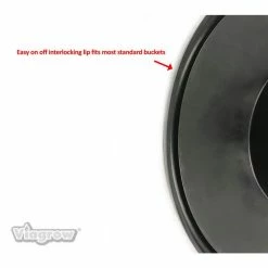 Viagrow 6 in. Black Mesh Pot Bucket Lid Insert -VAN ZYVERDEN shop black viagrow net pots v6ml 1d 1000
