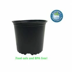 Viagrow 1 Gal. Black Plastic Nursery Pots (24-Pack) -VAN ZYVERDEN shop black viagrow net pots vhpp100 24 40 1000