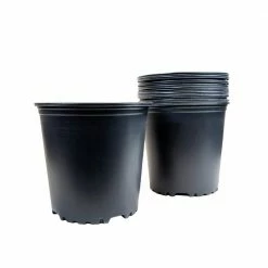 Viagrow 1 Gal. Plus Plastic Nursery Pots 1.5 Gal/5.68 l/346 cu. in. (10-Pack)