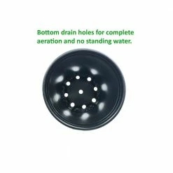 Viagrow 1 Gal. Plus Plastic Nursery Pots 1.5 Gal./5.68 l/346 cu. in. (20-Pack) -VAN ZYVERDEN shop black viagrow net pots vhpp175 20 1d 1000