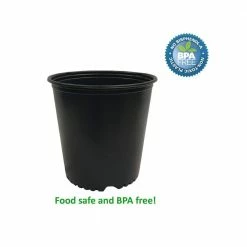 Viagrow 5 Gal. Nursery Pots 4.02 Gal/15.22 l/924 cu in. (6-Pack) -VAN ZYVERDEN shop black viagrow net pots vhpp500 6 40 1000