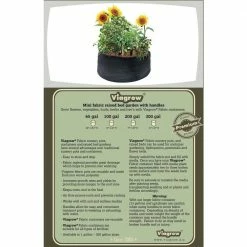 Viagrow 100 Gal. Aeration Raised Bed Planter with Handles -VAN ZYVERDEN shop black viagrow raised planter boxes v100gapot 4f 1000