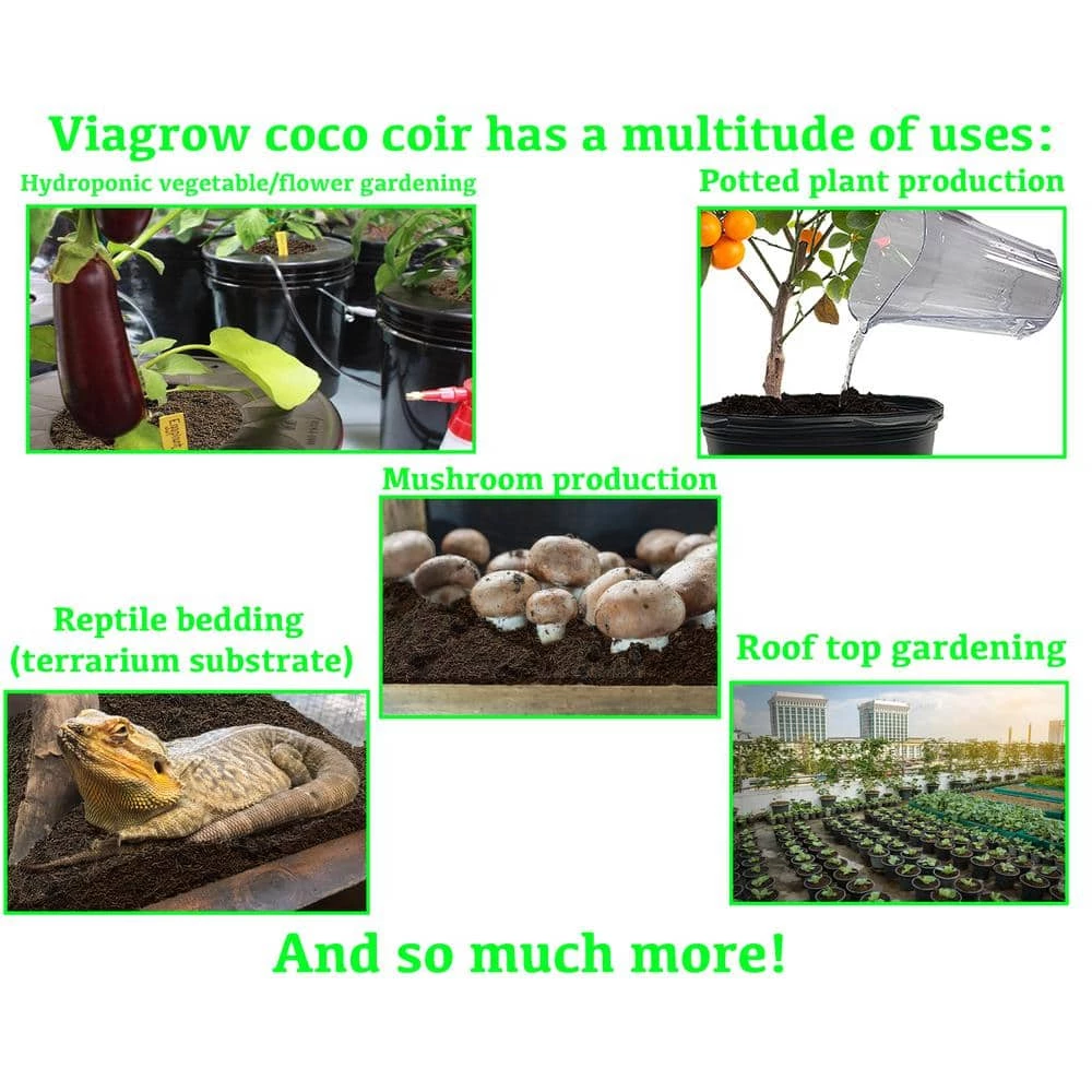 Viagrow 11 lb. (5KG) Coconut Coir Block of Soilless Media 7 Viagrow 11 lb. (5KG) Coconut Coir Block of Soilless Media - Image 5