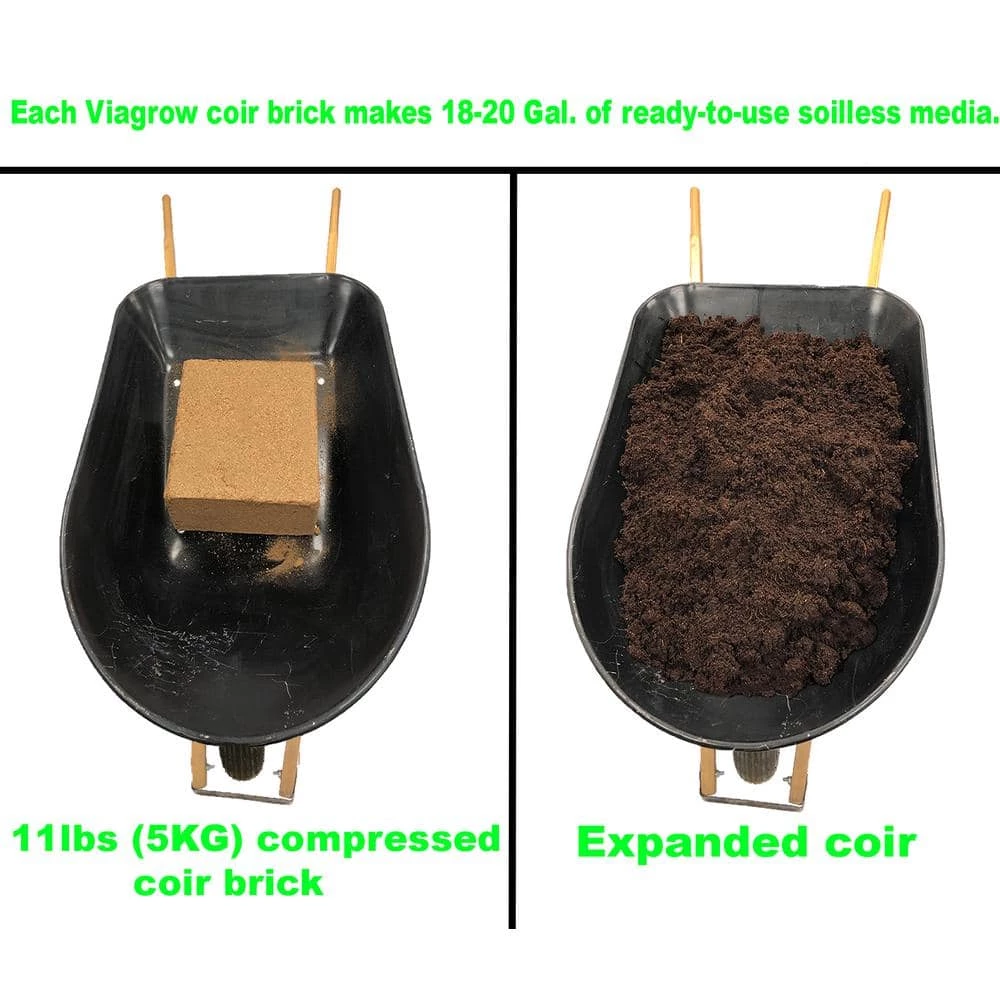 Viagrow 11 lb. (5KG) Coconut Coir Block of Soilless Media 5 Viagrow 11 lb. (5KG) Coconut Coir Block of Soilless Media - Image 3