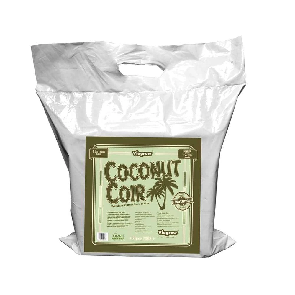 Viagrow 11 lb. (5KG) Coconut Coir Block of Soilless Media 3 Viagrow 11 lb. (5KG) Coconut Coir Block of Soilless Media