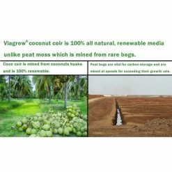 Viagrow 2 cu. ft. Coco Coir Compressed Premium Plant Growing Media 5 kg./11 lbs./72 Qt./18 Gal. (2-Pack) -VAN ZYVERDEN shop viagrow garden soil vccb5b 2 40 1000
