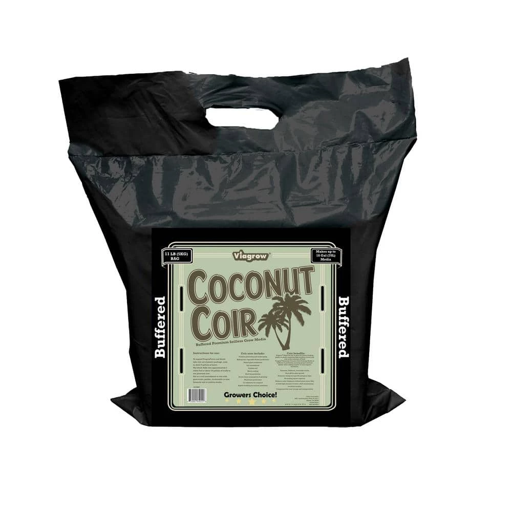 Viagrow 2 cu. ft. Coco Coir Compressed Premium Plant Growing Media 5 kg./11 lbs./72 Qt./18 Gal. 3 Viagrow 2 cu. ft. Coco Coir Compressed Premium Plant Growing Media 5 kg./11 lbs./72 Qt./18 Gal.