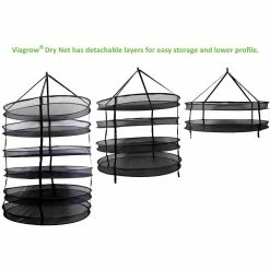 Viagrow Dry Net Hanging Herb Drying Rack -VAN ZYVERDEN shop viagrow gardening tool accessories vdry200 40 1000