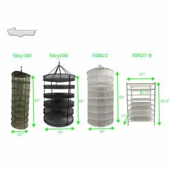 Viagrow Dry Net Hanging Herb Drying Rack -VAN ZYVERDEN shop viagrow gardening tool accessories vdry200 66 1000