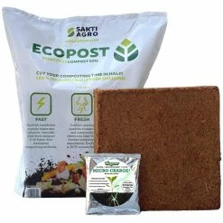 Viagrow 2.8 cu. ft. Sakti Agro EcoPost Compost Soil Scent Free Coconut Coir Expanding Block (100 l)