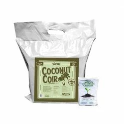 Viagrow 11 lb. (5KG) Coconut Coir Block & 1LB earth worm castings, Coco Coir and earth worm castings, (expands up to 18 gallons)