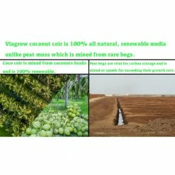 Viagrow 1.4 lbs./650g Premium Coco Coir, Soilless Grow Media, Coconut Coir Brick (12-Pack) 13 Viagrow 1.4 lbs./650g Premium Coco Coir, Soilless Grow Media, Coconut Coir Brick (12-Pack) -VAN ZYVERDEN shop viagrow grow media vccb650 12 40 1000
