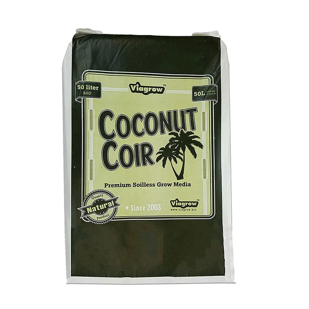 Viagrow 1.5 cu. ft. Coco Coir Fluffed Coconut Pith Fiber Soilless Grow Media Bag 3 Viagrow 1.5 cu. ft. Coco Coir Fluffed Coconut Pith Fiber Soilless Grow Media Bag