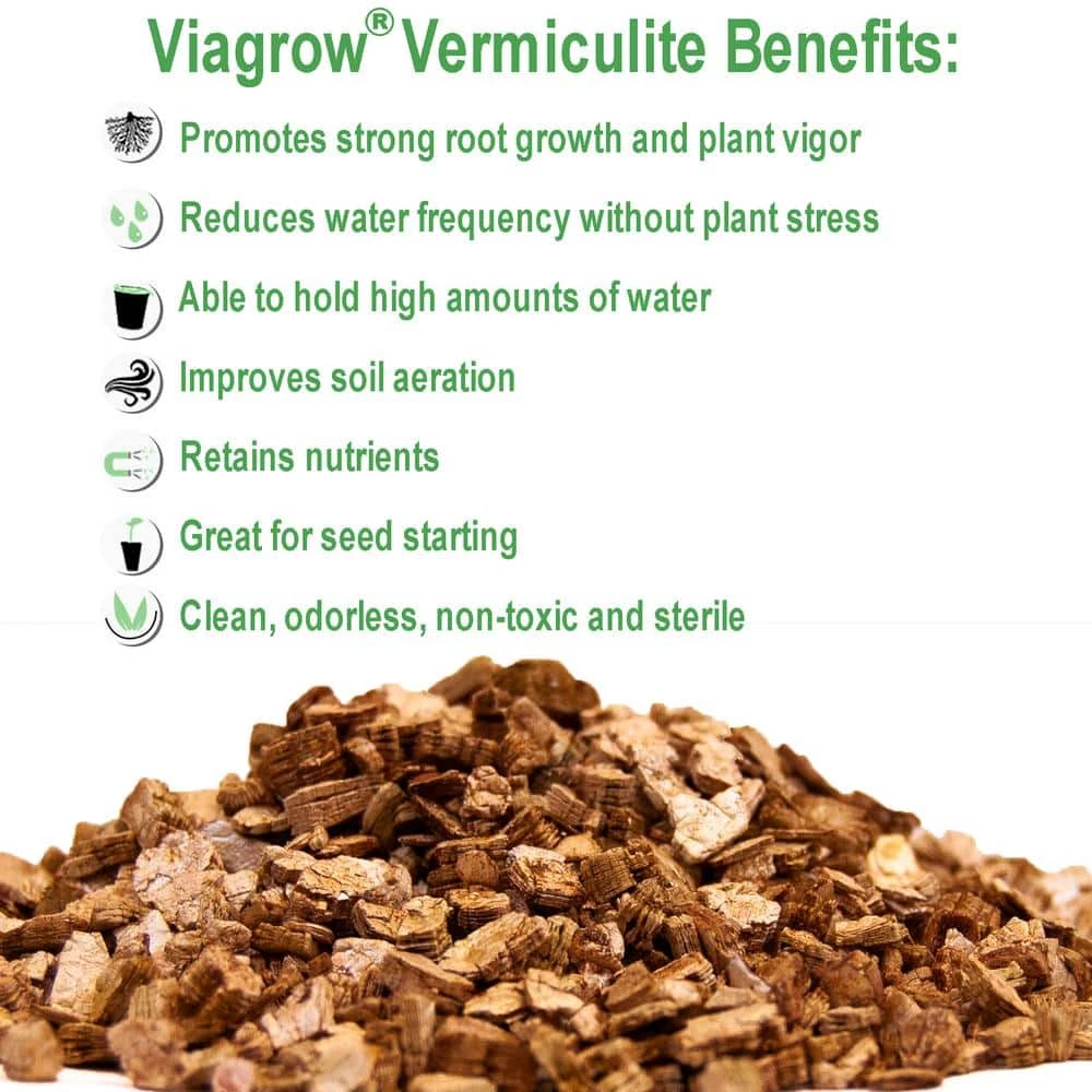 Viagrow Vermiculite, Course and Chunky (16 Qt./4 Gal./.53 CF) (1-Pack) 4 Viagrow Vermiculite, Course and Chunky (16 Qt./4 Gal./.53 CF) (1-Pack) - Image 2