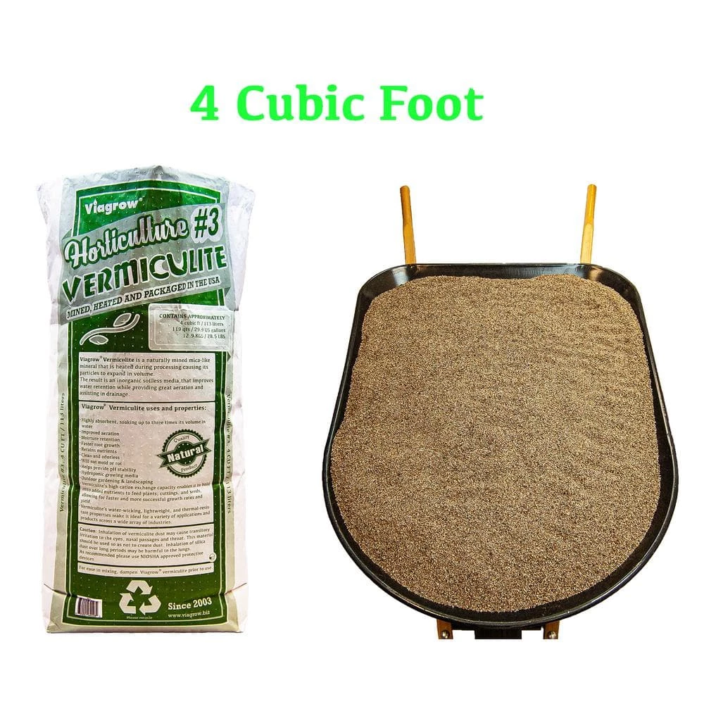 Viagrow 4 cu. ft./29.9 Gal./113 l Horticultural Vermiculite 6 Viagrow 4 cu. ft./29.9 Gal./113 l Horticultural Vermiculite - Image 4