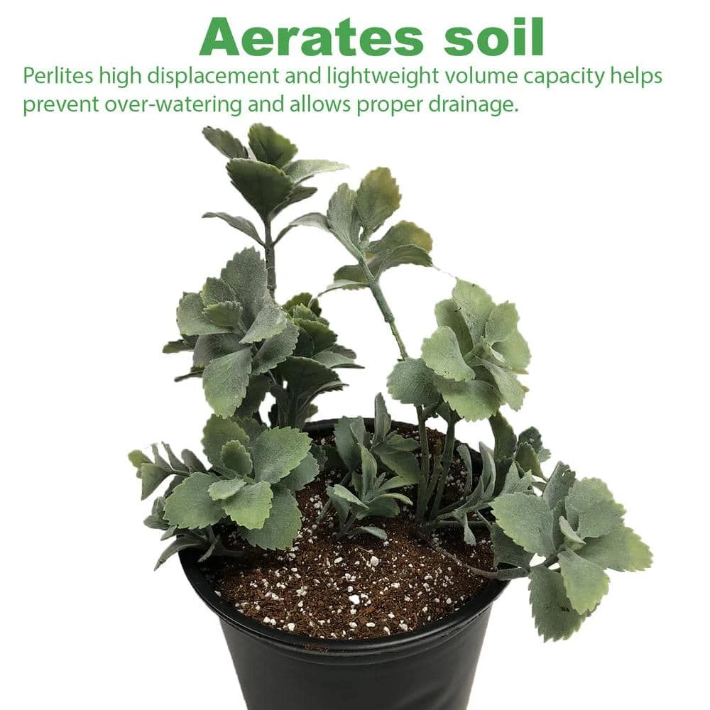 Viagrow 1 cu. ft./29.9 Qt. Organic White Perlite Planting Soil Additive and Growing Medium (2-Pack) 4 Viagrow 1 cu. ft./29.9 Qt. Organic White Perlite Planting Soil Additive and Growing Medium (2-Pack) - Image 2