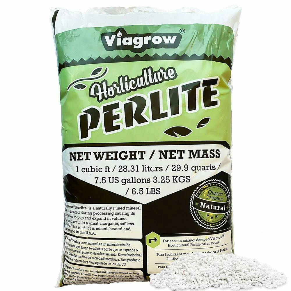 Viagrow 29 Quarts, 1 cu. ft. Organic Perlite Planting Soil Additive and Growing Medium White 3 Viagrow 29 Quarts, 1 cu. ft. Organic Perlite Planting Soil Additive and Growing Medium White