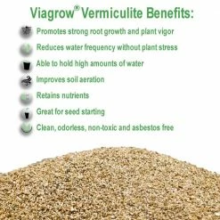 Viagrow 4 cu. ft. 29.9 Gal./113 l Horticultural Vermiculite -VAN ZYVERDEN shop viagrow grow media vr4 40 1000