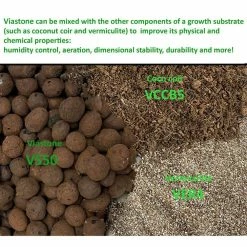 Viagrow 20 liters / 0.70 cu. ft. / 4 Gal. / Hydroponic Gardening Medium, Grow Rock, Expanded Clay Pebbles (2-bags of 10-liters) -VAN ZYVERDEN shop viagrow grow media vs10 2 66 1000