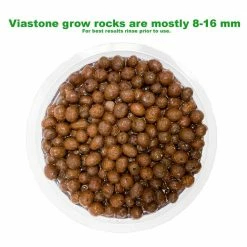 Viagrow 20 liters / 0.70 cu. ft. / 4 Gal. / Hydroponic Gardening Medium, Grow Rock, Expanded Clay Pebbles (2-bags of 10-liters) -VAN ZYVERDEN shop viagrow grow media vs10 2 c3 1000
