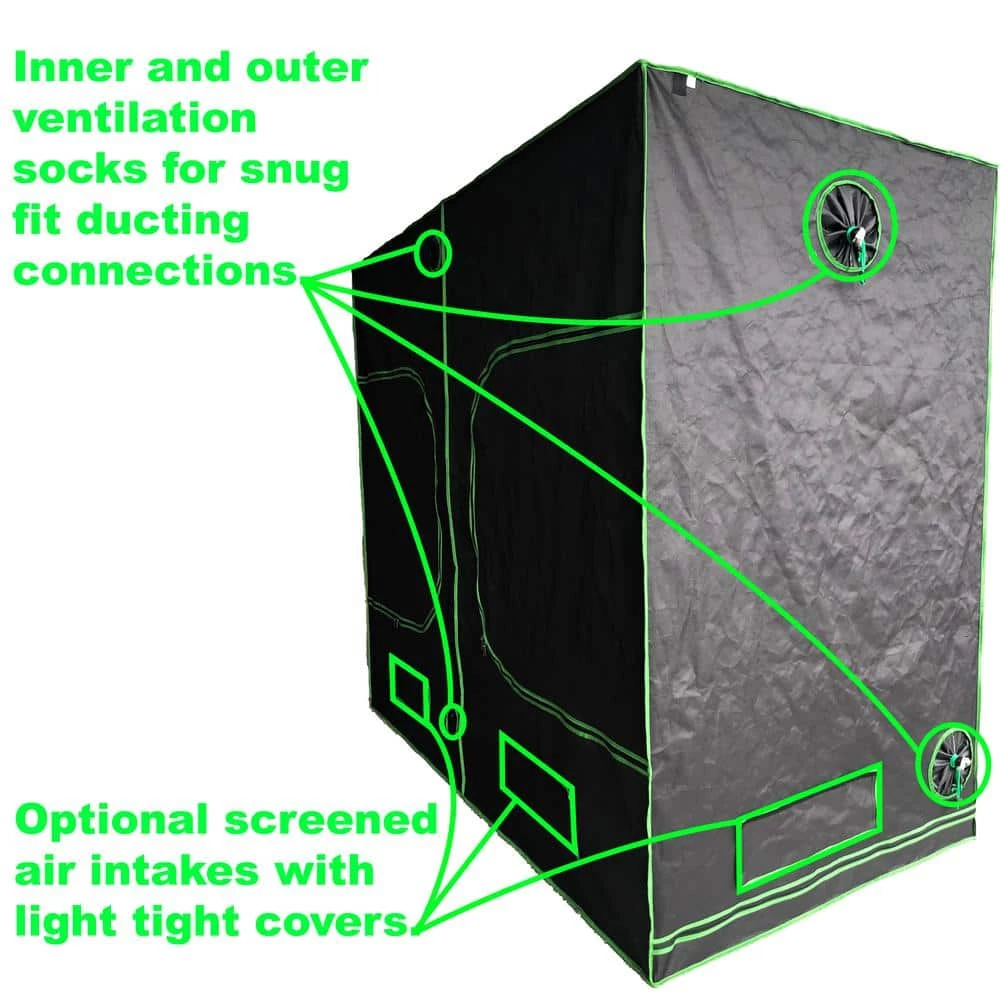 Viagrow 4 ft. x 8 ft. x 7 ft. Grow Tent 7 Viagrow 4 ft. x 8 ft. x 7 ft. Grow Tent - Image 5