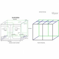 Viagrow 4 ft. x 8 ft. x 7 ft. Grow Tent 13 Viagrow 4 ft. x 8 ft. x 7 ft. Grow Tent -VAN ZYVERDEN shop viagrow grow tents vhh4x8x7 66 1000