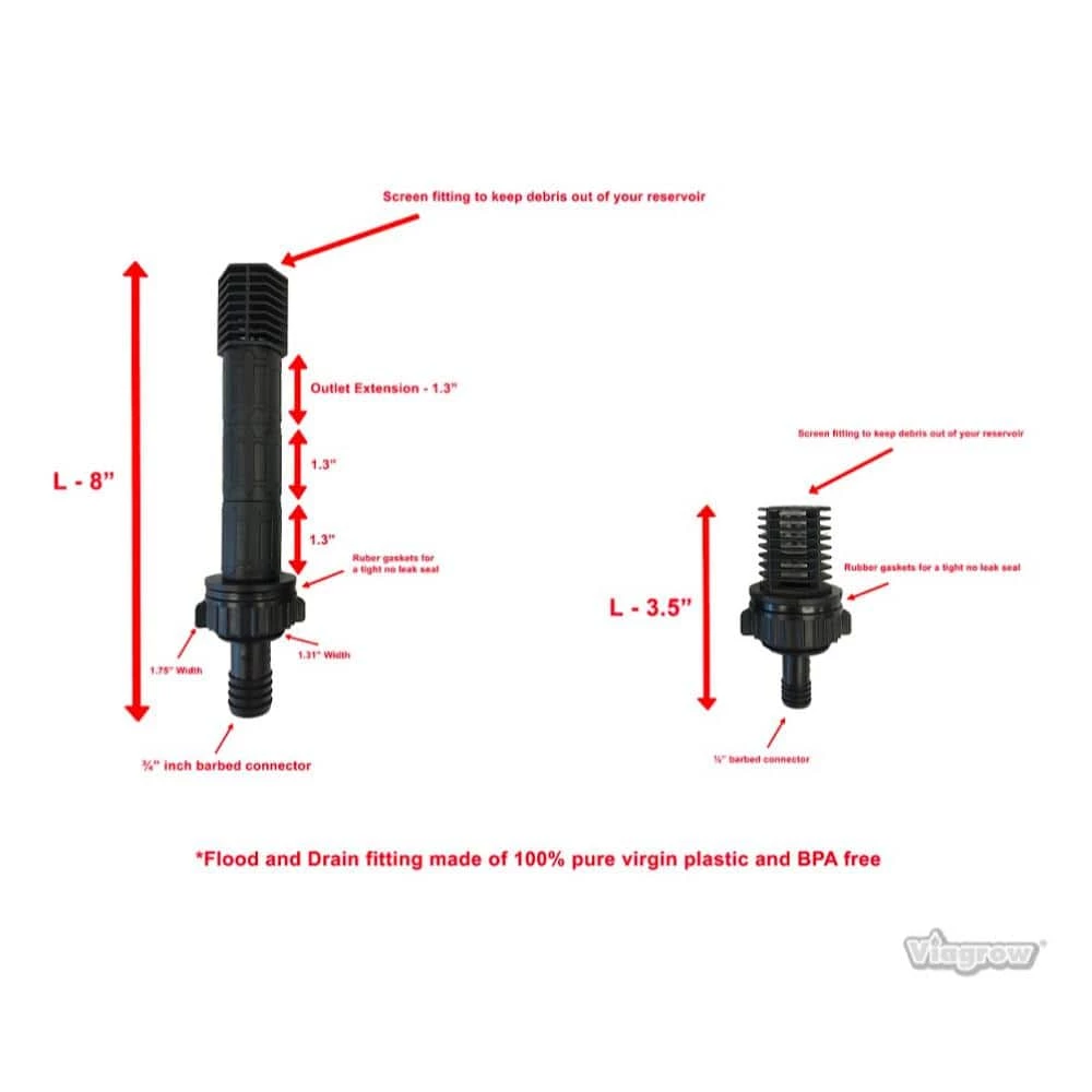 Viagrow Hydroponic Flood and Drain Ebb and Flow Kit 4 Viagrow Hydroponic Flood and Drain Ebb and Flow Kit - Image 2