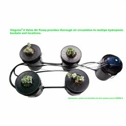 Viagrow Four Valve Air Pump with Four 2 in. Air Stones, 24 ft. 1/4 in. Vinyl Tubing & Inline Check Valve 11 Viagrow Four Valve Air Pump with Four 2 in. Air Stones, 24 ft. 1/4 in. Vinyl Tubing & Inline Check Valve -VAN ZYVERDEN shop viagrow hydroponic pumps vapk4 40 1000