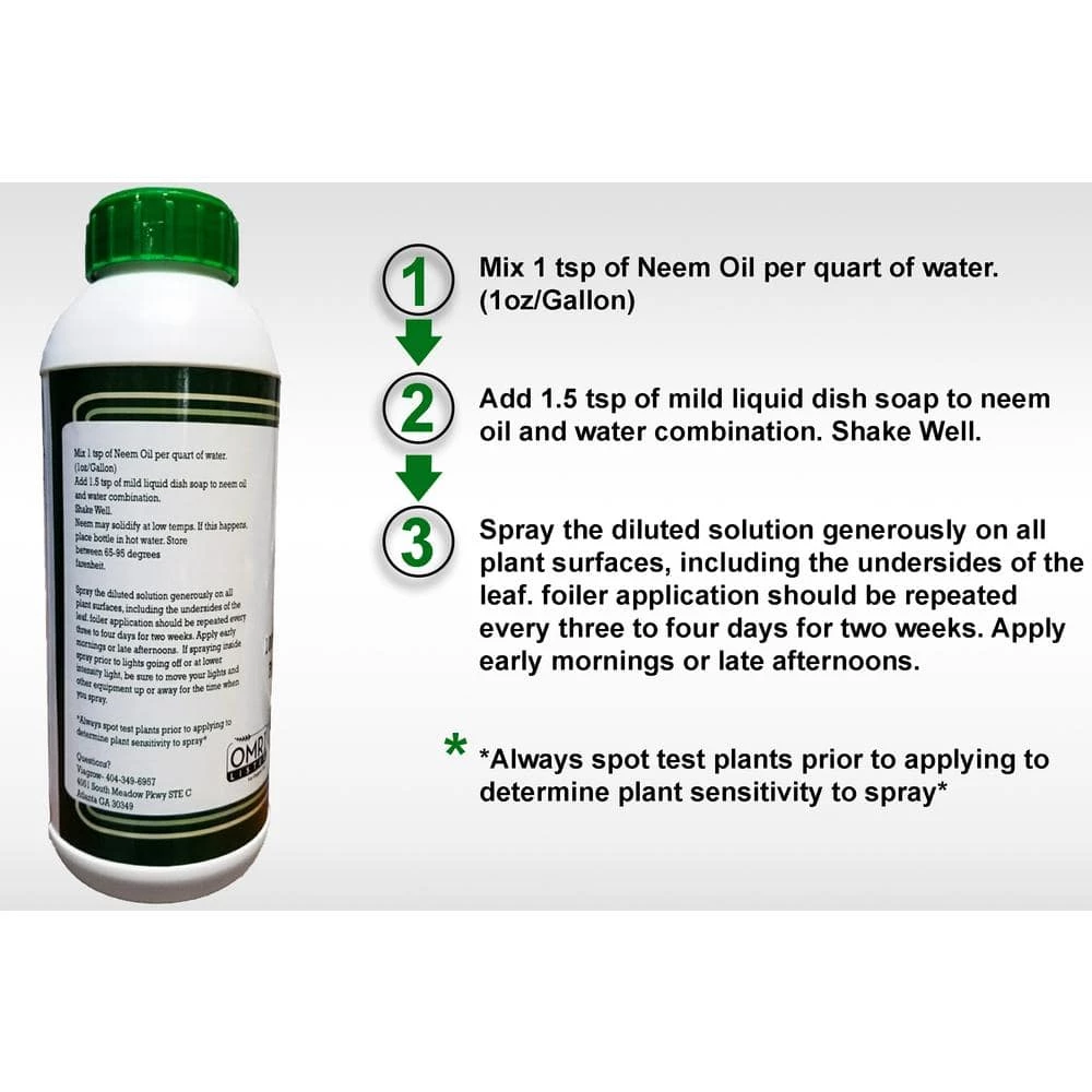 Viagrow 32 oz. Cold Pressed Neem Oil Seed Extract (Makes 48 Gal.) 5 Viagrow 32 oz. Cold Pressed Neem Oil Seed Extract (Makes 48 Gal.) - Image 3