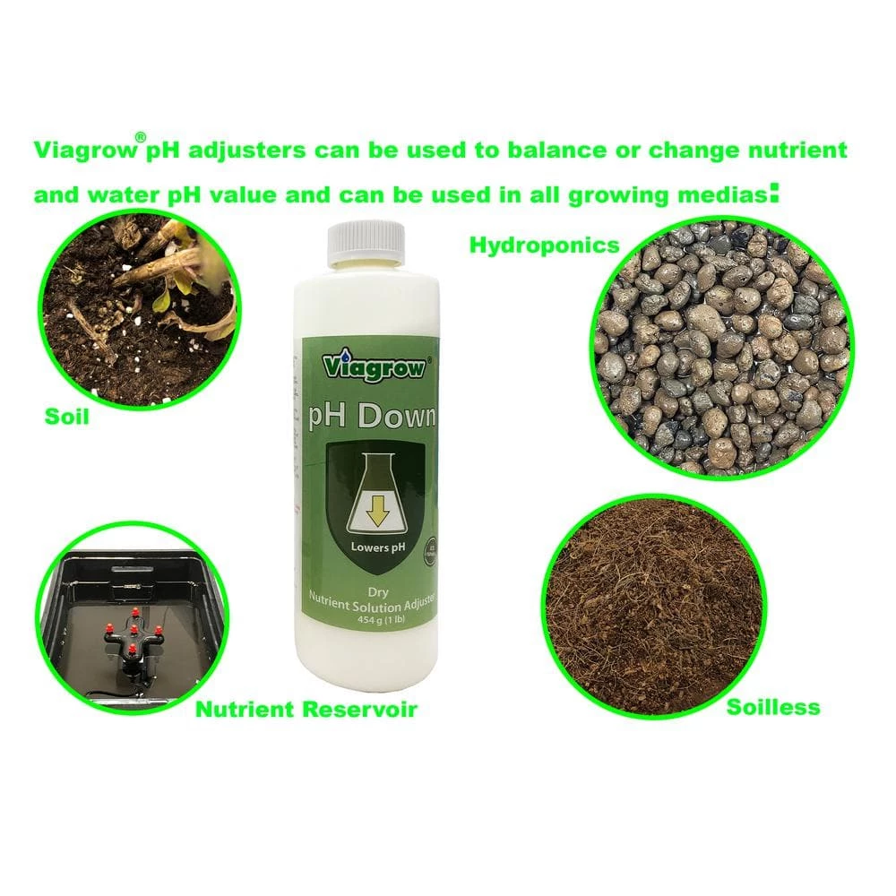 Viagrow 1 lb. Dry pH Down Nutrient Solution Adjuster 5 Viagrow 1 lb. Dry pH Down Nutrient Solution Adjuster - Image 3