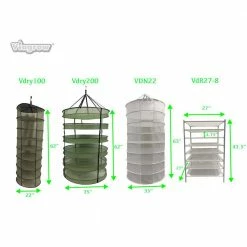 Viagrow 8-Layer Stackable Net Drying Rack -VAN ZYVERDEN shop viagrow planter accessories vdr27 8 77 1000