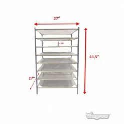 Viagrow 8-Layer Stackable Net Drying Rack -VAN ZYVERDEN shop viagrow planter accessories vdr27 8 a0 1000