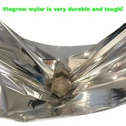 Viagrow 100 ft. Highly Reflective Mylar, Light Diffusing Film with White Plastic Vapor Barrier -VAN ZYVERDEN shop viagrow reflective film vmy150 c3 1000