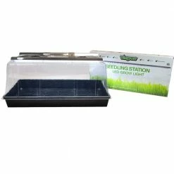 Viagrow Seedling Station Kit with LED Grow Light, Propagation Dome 4x Durable Propagation Tray