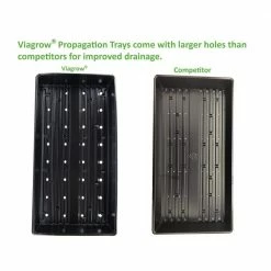 Viagrow 10 in. x 20 in. Propagation Starter Seedling Trays with Holes (10-Pack) 11 Viagrow 10 in. x 20 in. Propagation Starter Seedling Trays with Holes (10-Pack) -VAN ZYVERDEN shop viagrow seed starters v726167 10 40 1000