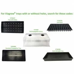 Viagrow 10 in. x 20 in. Propagation Starter Seedling Trays with Holes (20-Pack) 17 Viagrow 10 in. x 20 in. Propagation Starter Seedling Trays with Holes (20-Pack) -VAN ZYVERDEN shop viagrow seed starters v726167 20 c3 1000