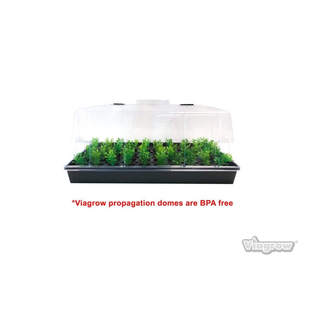 Viagrow Extra Strength Propagation Seed Starter Tray with Tall Dome, No Holes (5-Pack) 8 Viagrow Extra Strength Propagation Seed Starter Tray with Tall Dome, No Holes (5-Pack) - Image 6