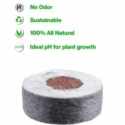 Viagrow Coco Coir Seed Starter Plugs, Sustainable, Expandable Coco Discs 50mm/1.96 in. (50-Pack) -VAN ZYVERDEN shop viagrow seed starters vccss50 a0 1000