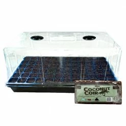 Viagrow 7 in. Seedling Germination Kit with Tall Dome, Tray, Insert and Grow Media
