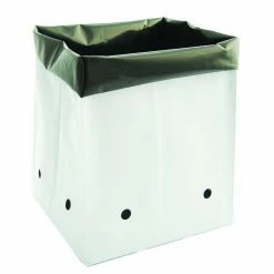 Viagrow 5 Gal. Plastic Nursery Grow Bags (25-Pack) -VAN ZYVERDEN shop white viagrow grow bags v724410 25 c3 1000
