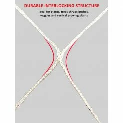 Viagrow 5 ft. x 15 ft. Garden Trellis Netting -VAN ZYVERDEN shop whites viagrow garden trellises vtn5x15 77 1000